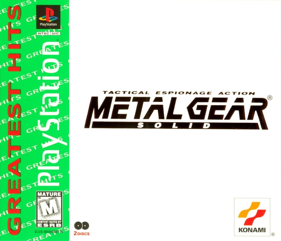 Front Cover for Metal Gear Solid (PlayStation) (Greatest Hits release)