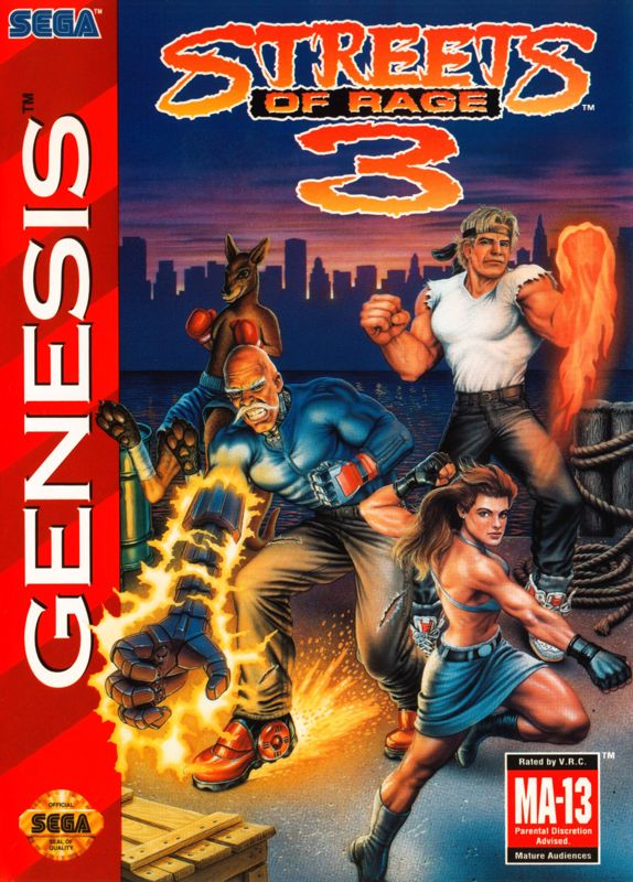 Front Cover for Streets of Rage 3 (Genesis)