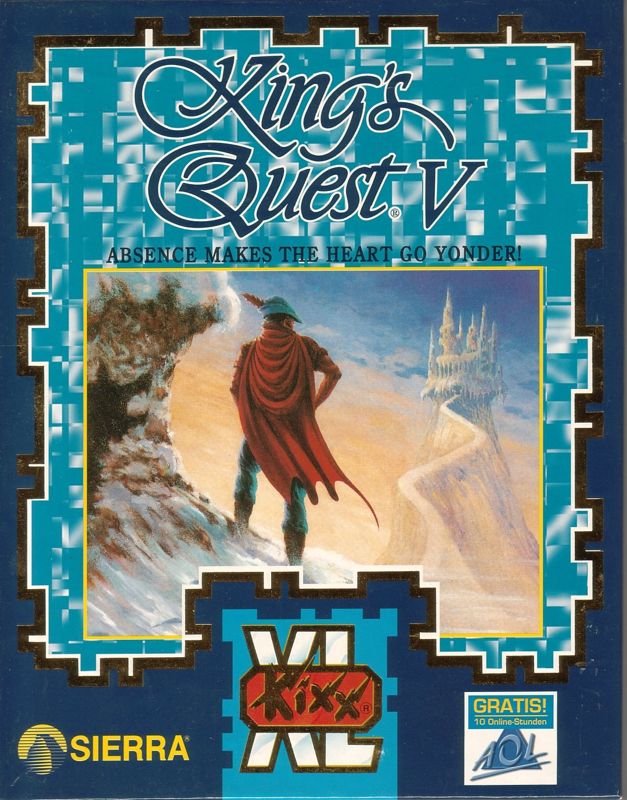 Front Cover for King's Quest V: Absence Makes the Heart Go Yonder! (DOS) (Kixx XL Release)