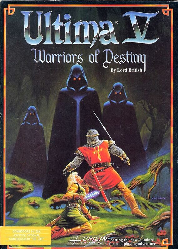 Front Cover for Ultima V: Warriors of Destiny (Commodore 128 and Commodore 64)