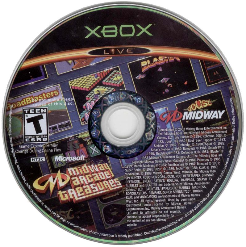 Midway Arcade Treasures cover or packaging material - MobyGames