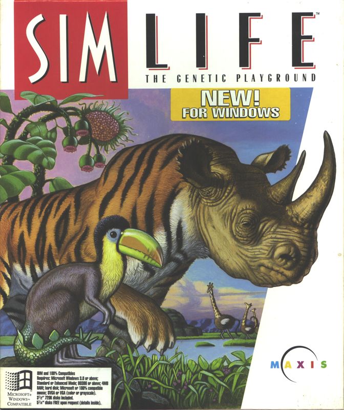 Front Cover for SimLife (Windows 3.x)