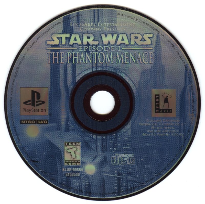 Media for Star Wars: Episode I - The Phantom Menace (PlayStation)