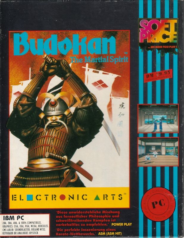 Front Cover for Budokan: The Martial Spirit (DOS) (Soft Price Release)
