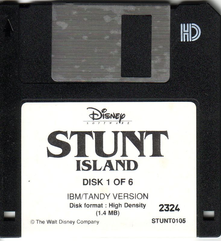 Media for Stunt Island (DOS): Disk 1/6