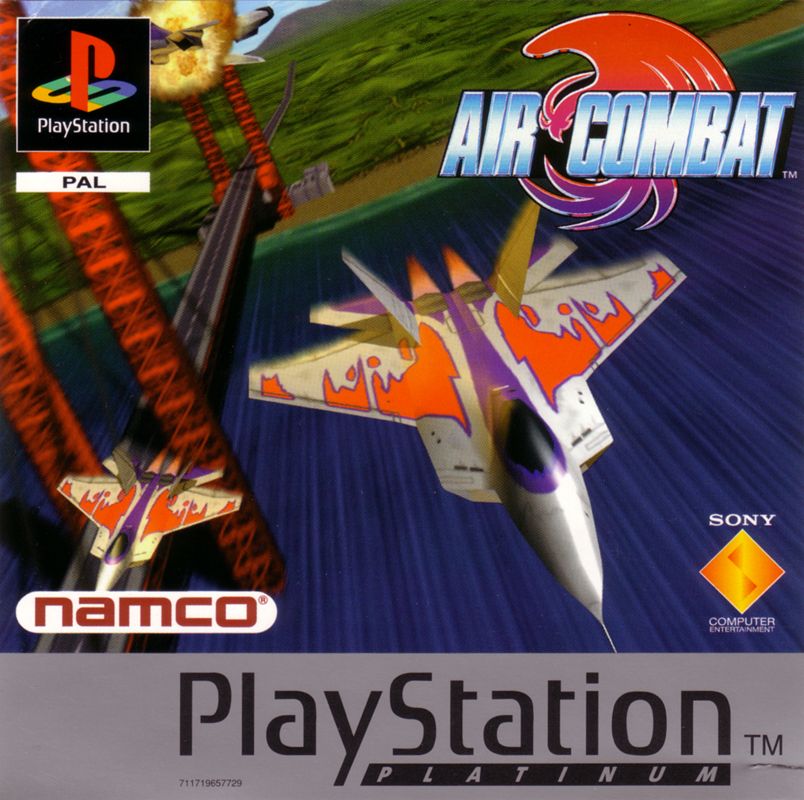 Front Cover for Air Combat (PlayStation) (Platinum release)