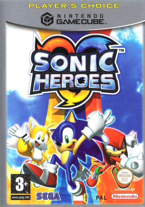 Front Cover for Sonic Heroes (GameCube) (Player's Choice release)