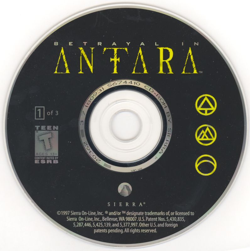 Media for Betrayal in Antara (Windows and Windows 16-bit): Disc 1