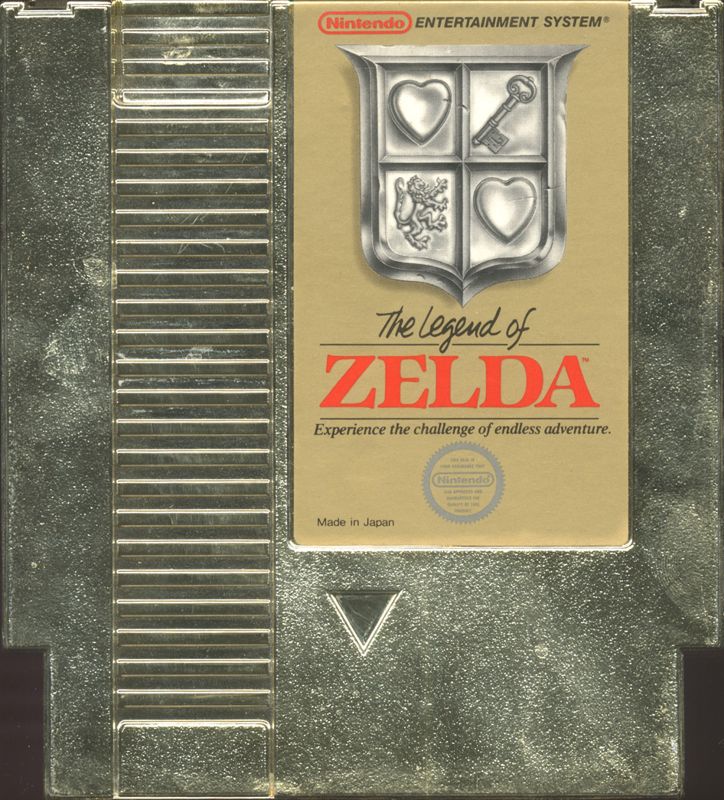 Media for The Legend of Zelda (NES) (Alternate cart label.)