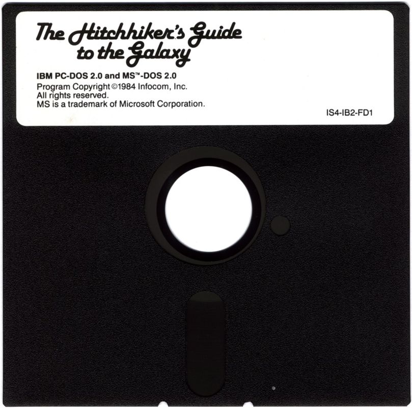 Media for The Hitchhiker's Guide to the Galaxy (DOS) (Solid Gold re-release.)