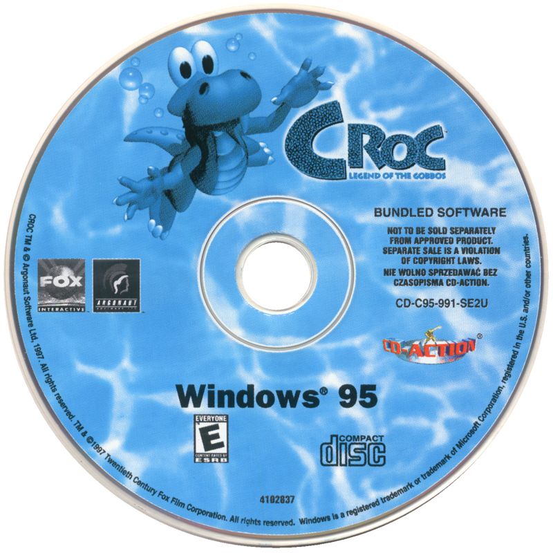 Media for Croc: Legend of the Gobbos (Windows) (Bundled with CD-Action magazine #8/2000)