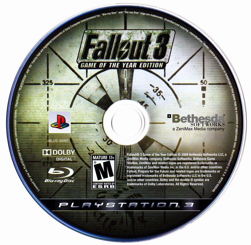 Media for Fallout 3: Game of the Year Edition (PlayStation 3)