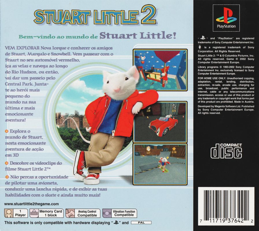 Stuart Little 2 cover or packaging material - MobyGames