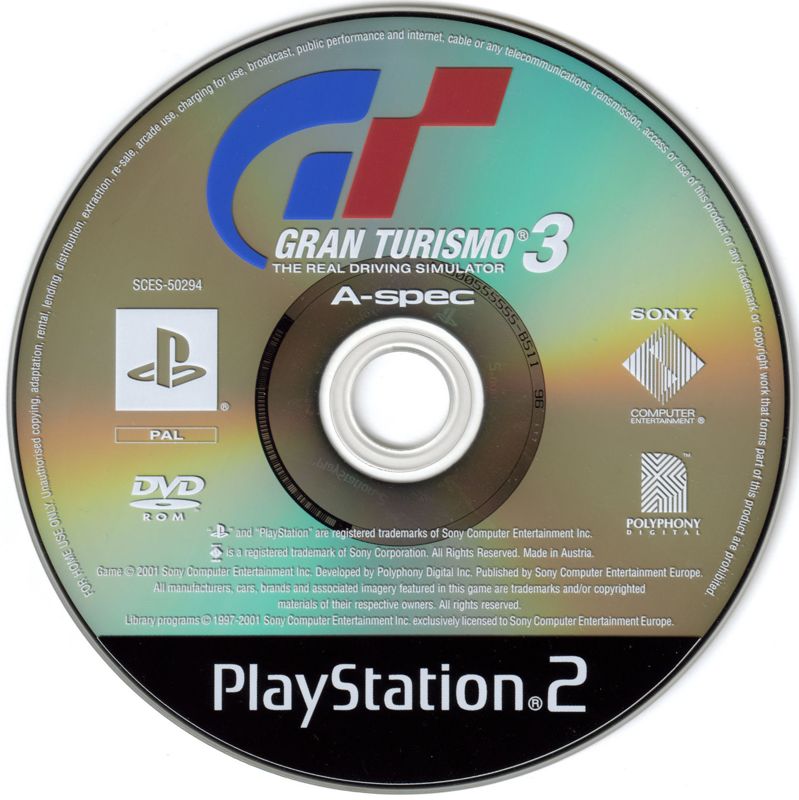 Media for Gran Turismo 3: A-spec (PlayStation 2)