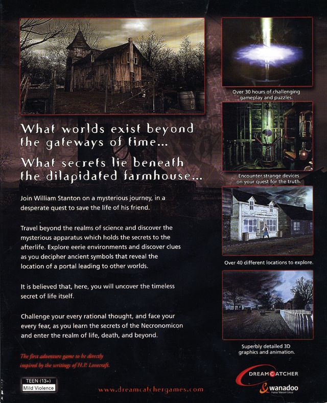 Back Cover for Necronomicon: The Gateway to Beyond (Windows)