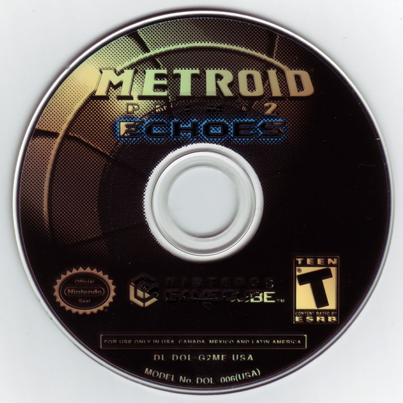 Media for Metroid Prime 2: Echoes (GameCube): Game Disc