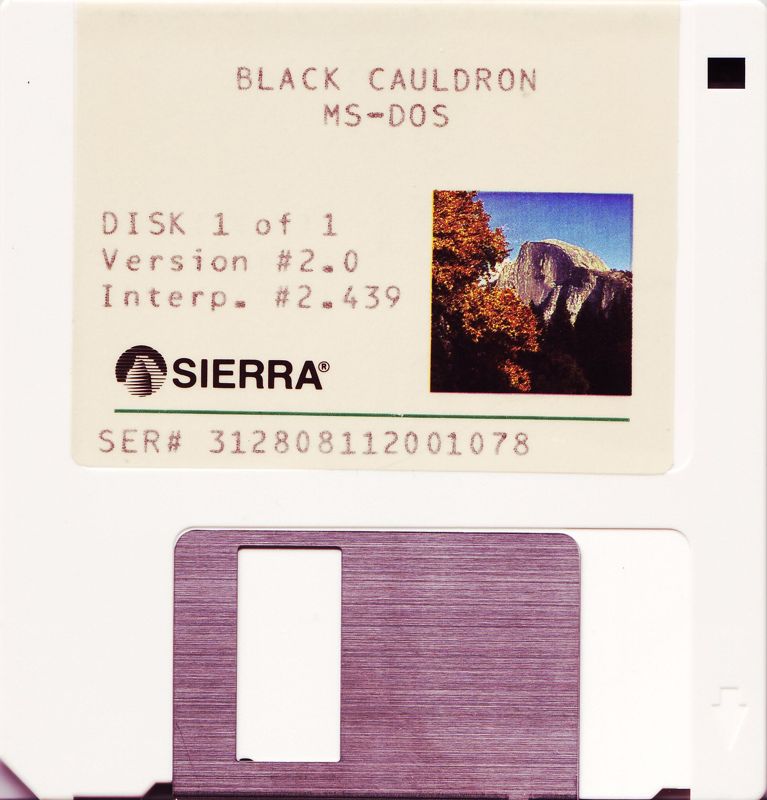 Media for The Black Cauldron (DOS): 3.5" Disk