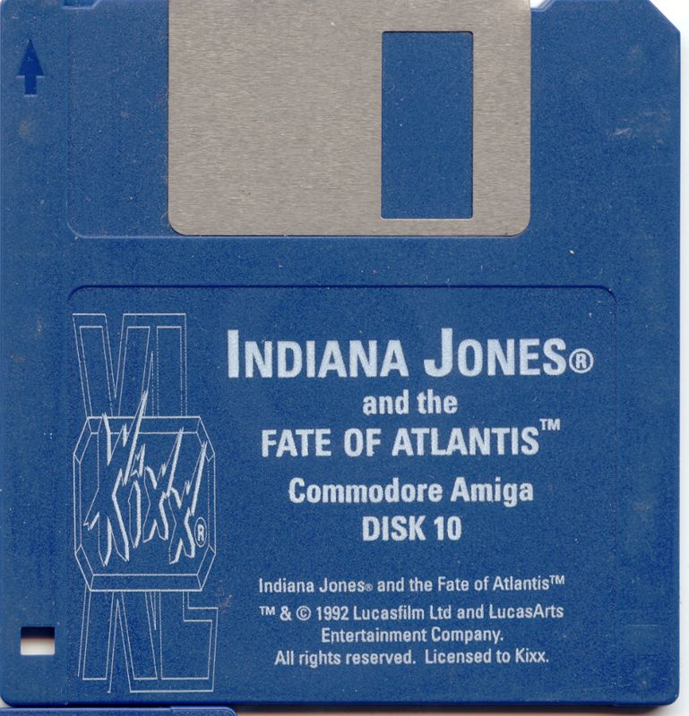 Media for Indiana Jones and the Fate of Atlantis (Amiga) (Kixx XL release): Disk 10/11