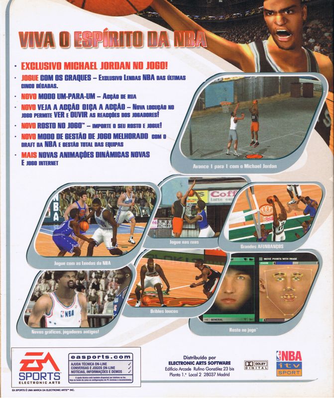 Back Cover for NBA Live 2000 (Windows)