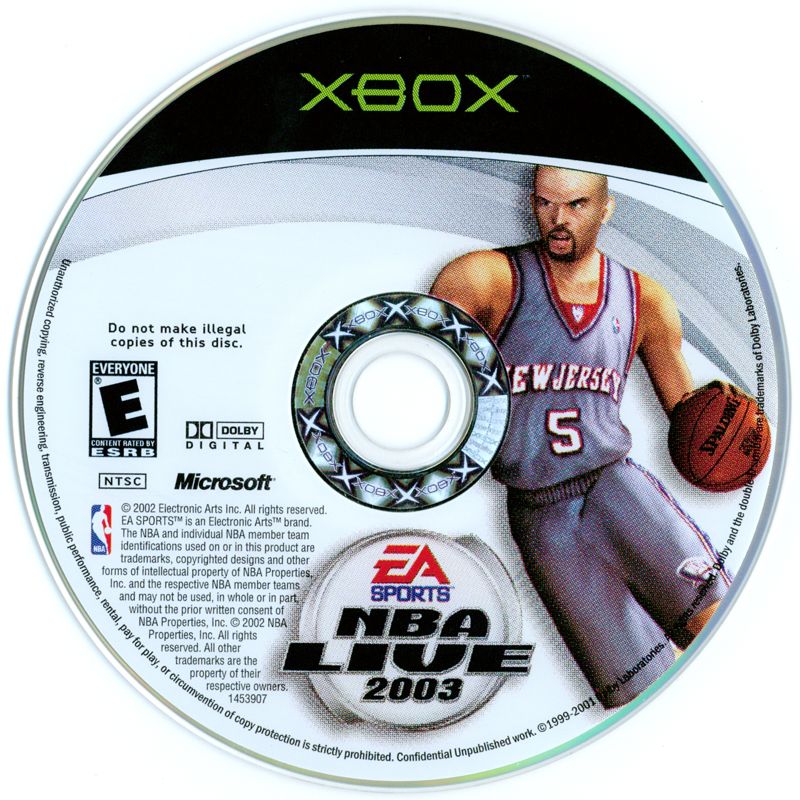 Media for NBA Live 2003 (Xbox)