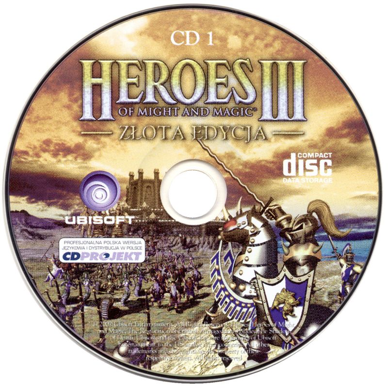 Media for Heroes of Might and Magic III: Complete - Collector's Edition (Windows) (eXtra Klasyka neXt release): Disc 1/2 - Installation