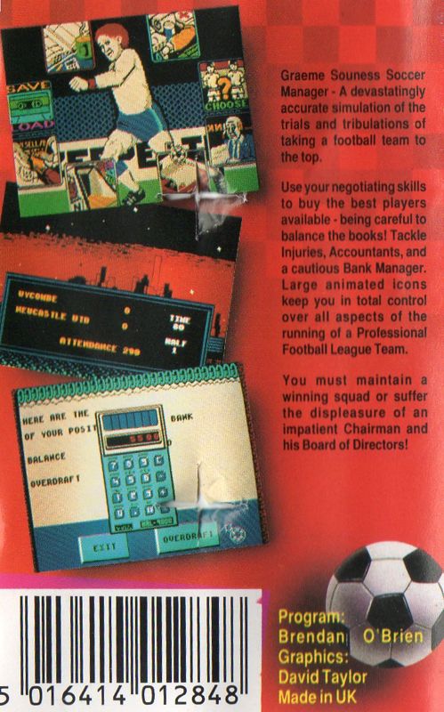 Back Cover for Graeme Souness Soccer Manager (ZX Spectrum)