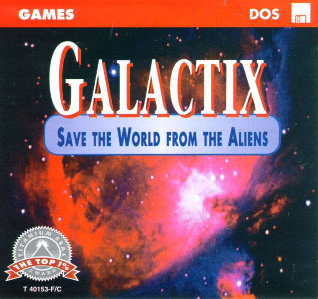 Front Cover for Galactix (DOS) (Shareware release.)