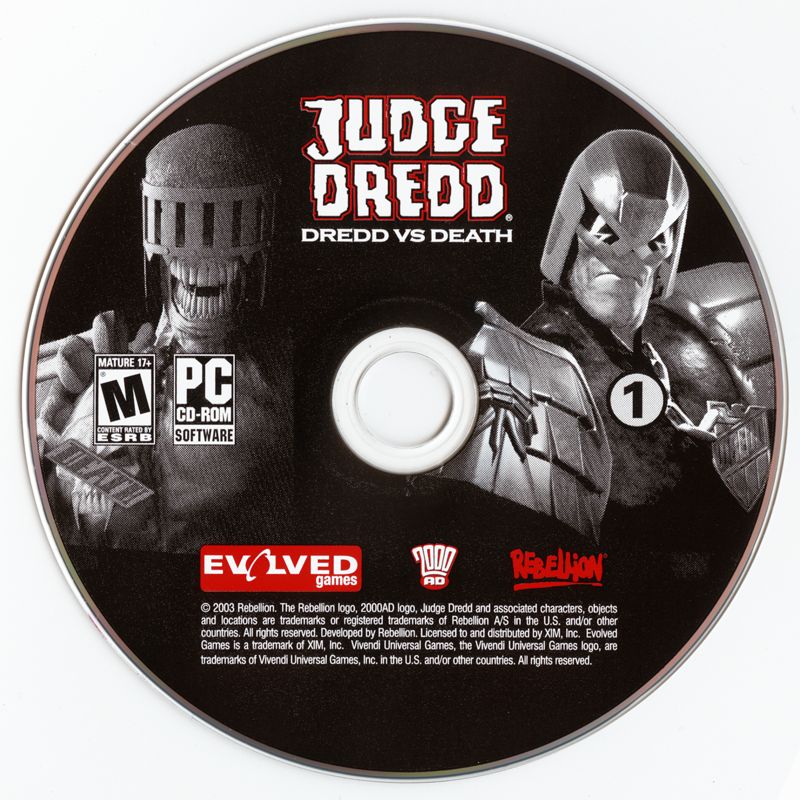Media for Judge Dredd: Dredd vs Death (Windows): Disc 1/2