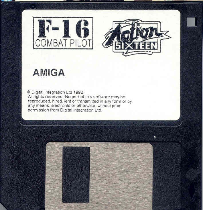 Media for F-16 Combat Pilot (Amiga) (Action Sixteen Release)