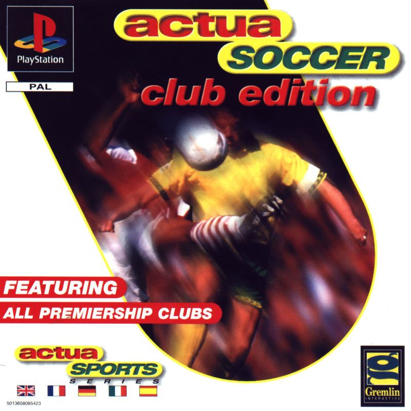Front Cover for Actua Soccer: Club Edition (PlayStation)