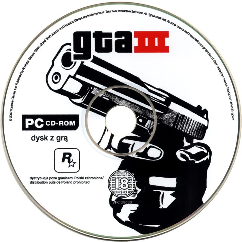 Grand Theft Auto III cover or packaging material - MobyGames