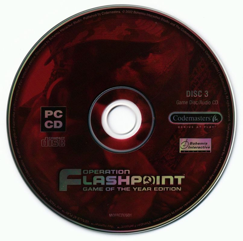 Media for Operation Flashpoint: Game of the Year Edition (Windows): Disc 3