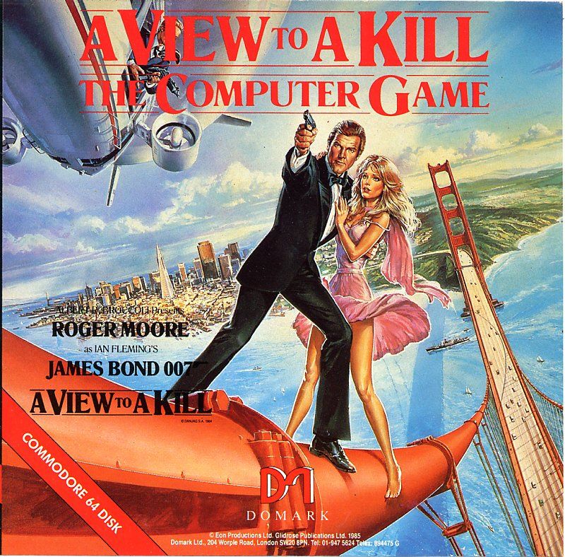 Front Cover for A View to a Kill: The Computer Game (Commodore 64)
