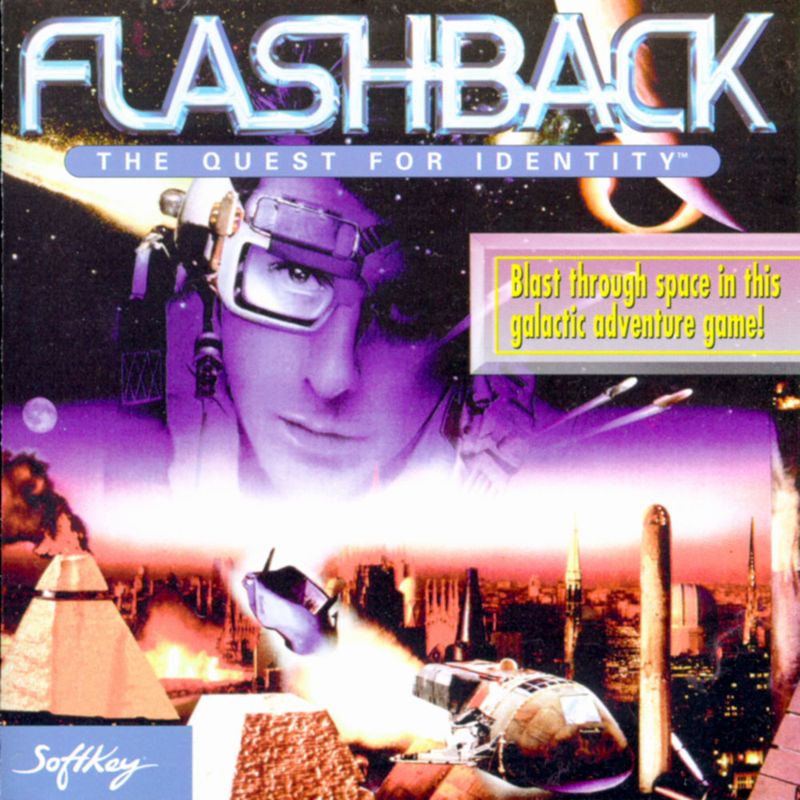 Front Cover for Flashback: The Quest for Identity (DOS) (Softkey CD-ROM budget release)