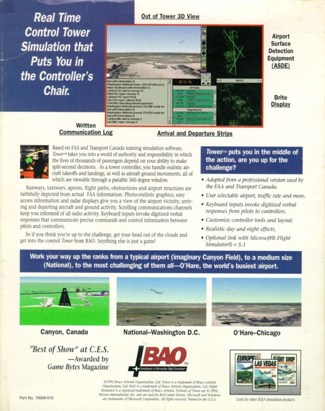 Back Cover for Tower (Windows 3.x)