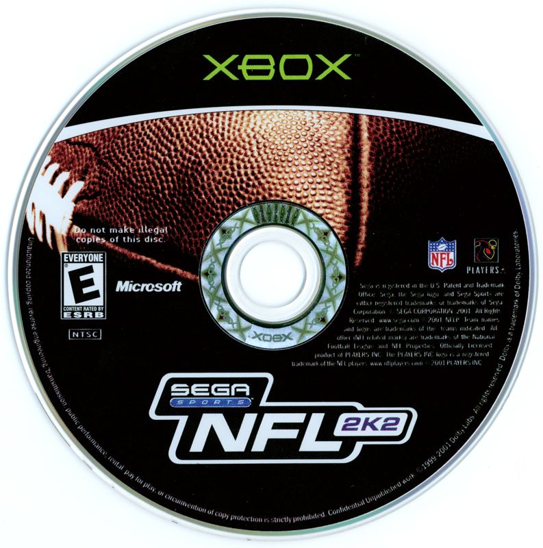 Media for NFL 2K2 (Xbox)