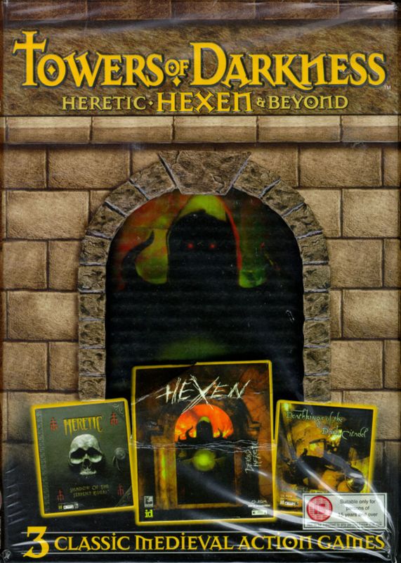 Front Cover for Towers of Darkness: Heretic, Hexen & Beyond (DOS)