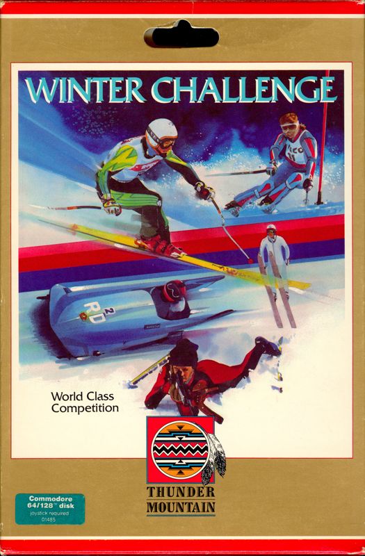 Front Cover for Winter Challenge: World Class Competition (Commodore 64)