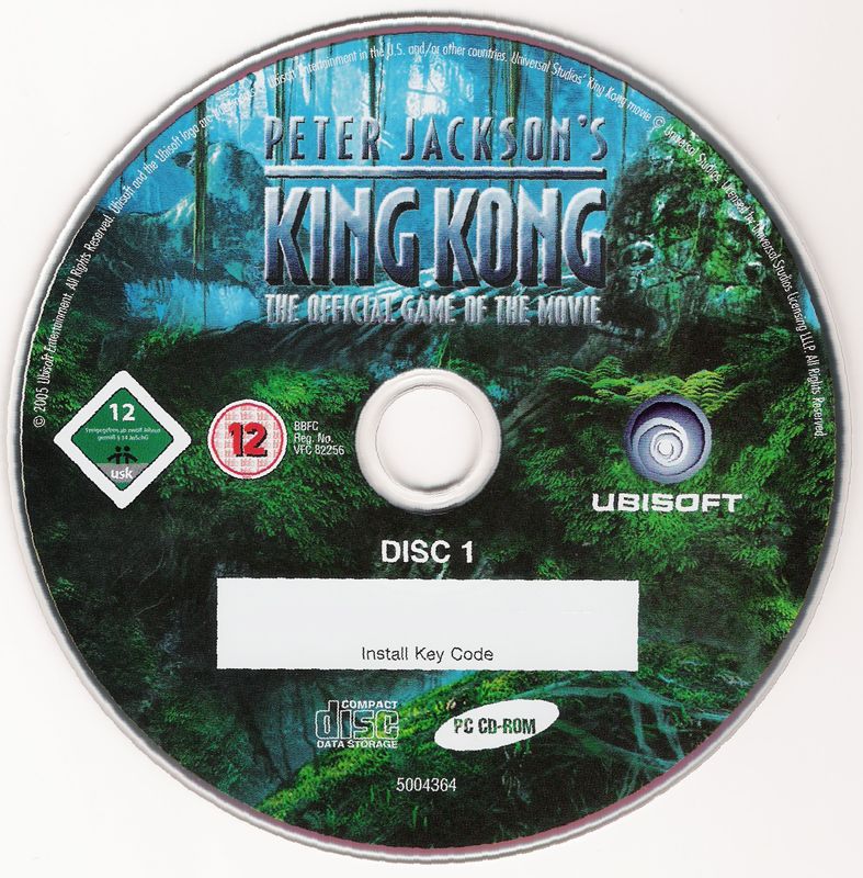 Media for Peter Jackson's King Kong: The Official Game of the Movie (Windows): Disc 1/2