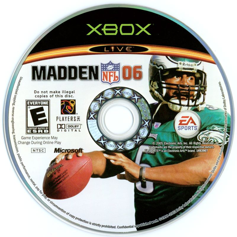 Madden NFL 06 cover or packaging material - MobyGames