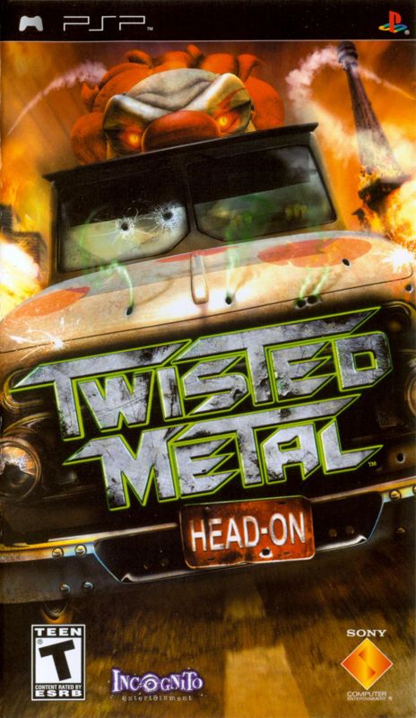 Twisted Metal: Head-On (2005) PSP box cover art - MobyGames