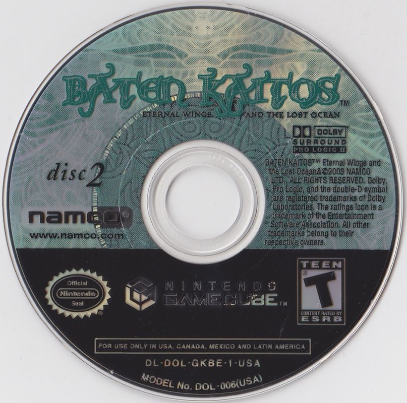 Media for Baten Kaitos: Eternal Wings and the Lost Ocean (GameCube) (Including Toys R Us Exclusive: Baten Kaitos Official Soundtrack): Disc 2