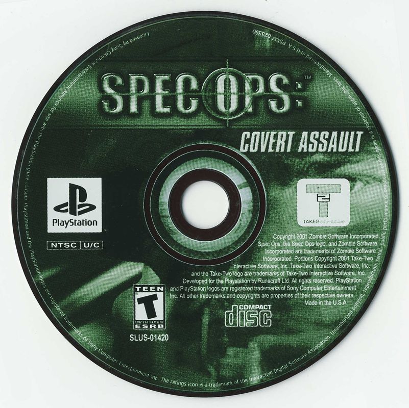 Media for Spec Ops: Covert Assault (PlayStation)