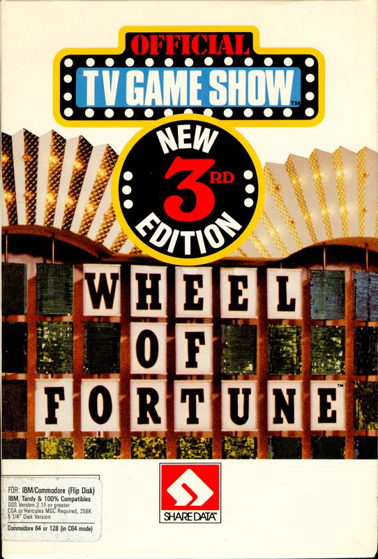 Front Cover for Wheel of Fortune: New 3rd Edition (Commodore 64 and DOS)