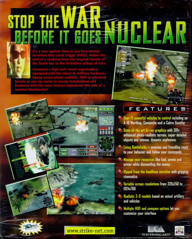 Back Cover for Nuclear Strike (Windows)