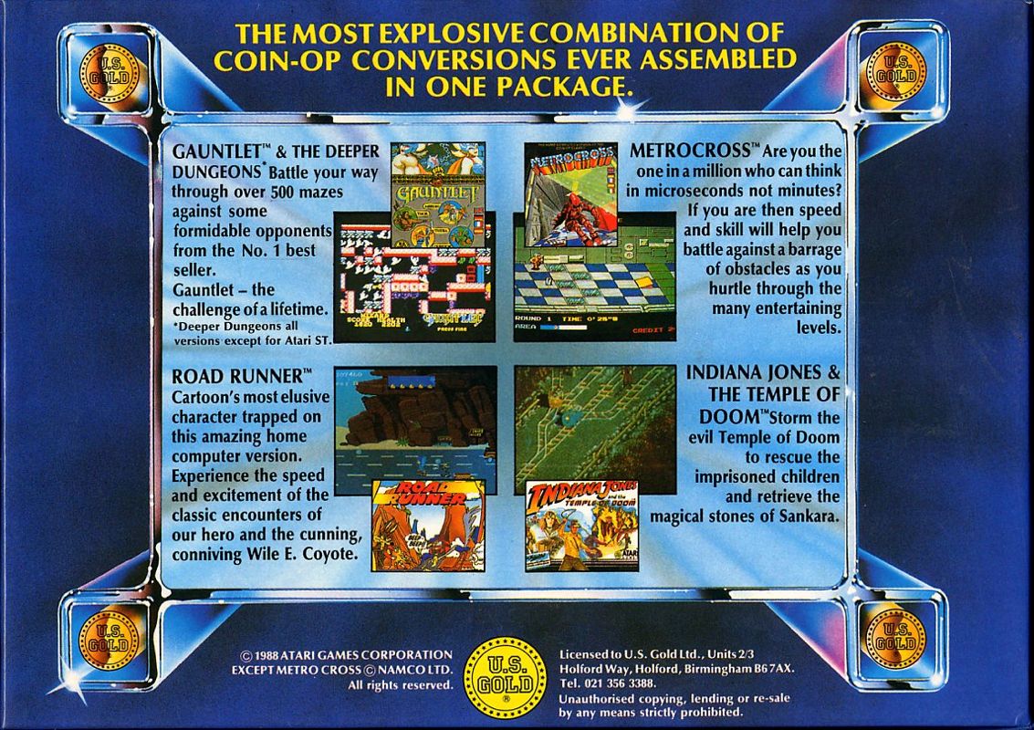 Inside Cover for Arcade Force Four (Commodore 64)