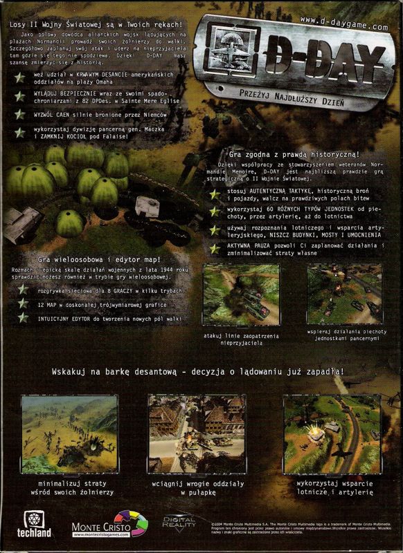 Back Cover for D-Day (Windows)