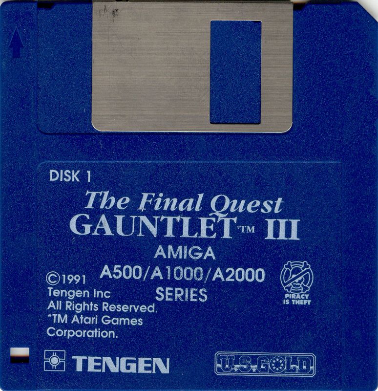 Media for Gauntlet III: The Final Quest (Amiga): Disk 1/3