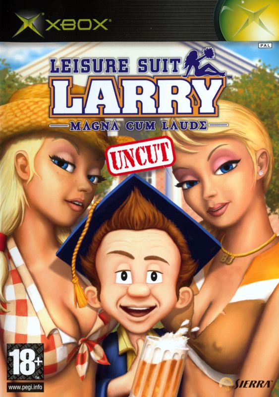 Front Cover for Leisure Suit Larry: Magna Cum Laude (Uncut and Uncensored!) (Xbox) (European English release)