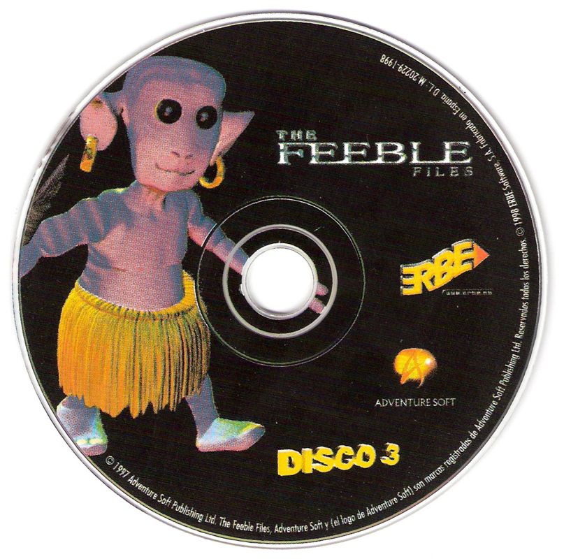 Media for The Feeble Files (Windows): Disc 3
